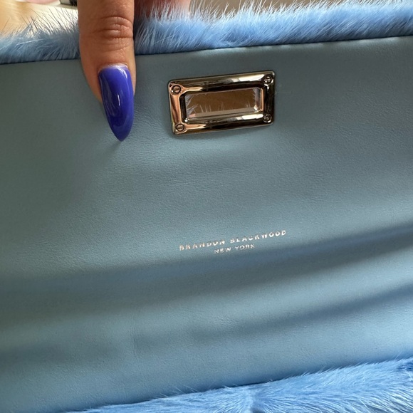 Brandon Blackwood Blue Mink Lisa Shoulder Bag - Picture 5 of 7